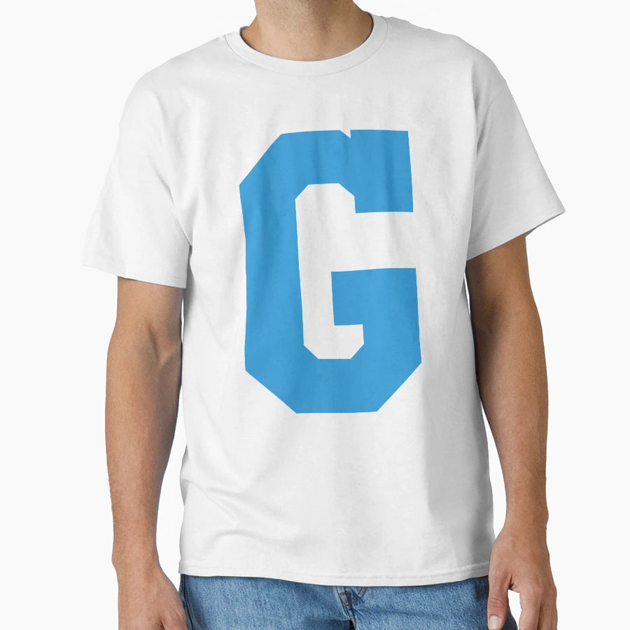 Alphabet Blue G Sports Letter G T-Shirt - Streetwear Style Men Women - T-Shirt, Sweatshirt, Hoodie
