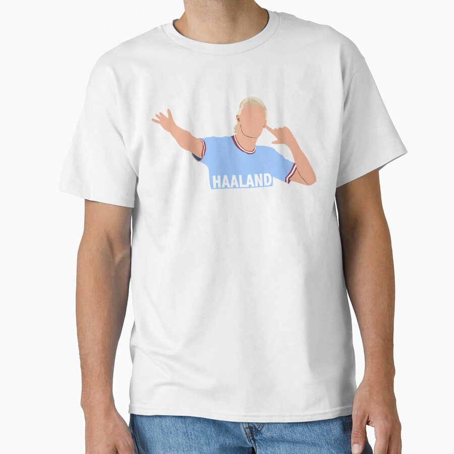 Erling Haaland illustration by ZooStateofMind - Adult & Kids T-Shirts, Sweatshirts & Hoodies apparel design preview 1