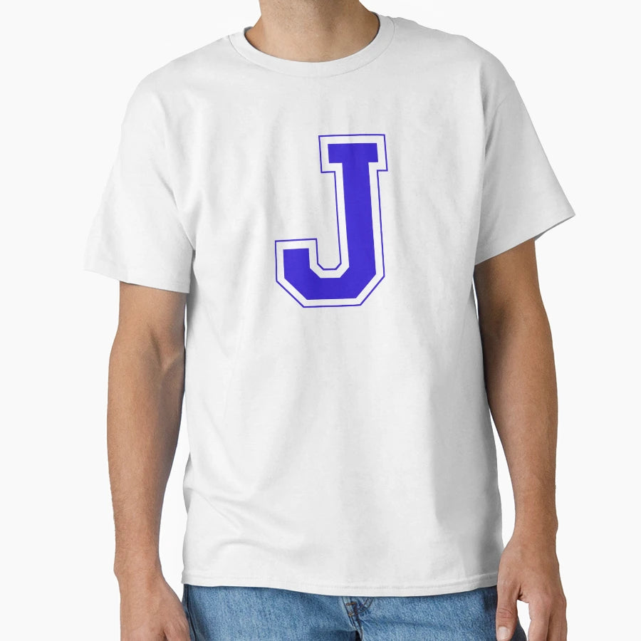 Varsity Letter J T-Shirt - Aesthetic Graphic Men Women - T-Shirt, Sweatshirt, Hoodie