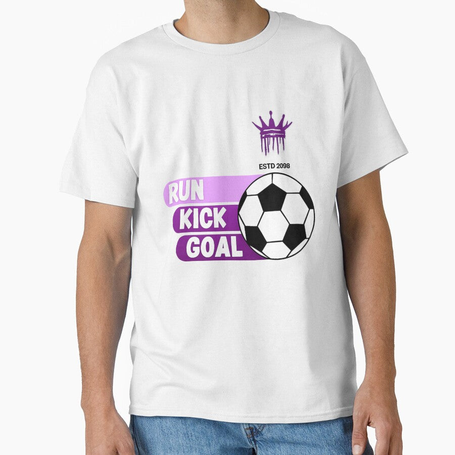 Goal Crowned: Kick It Like Royalty by MayaMaliStudio - Adult & Kids T-Shirts, Sweatshirts & Hoodies apparel design preview 1