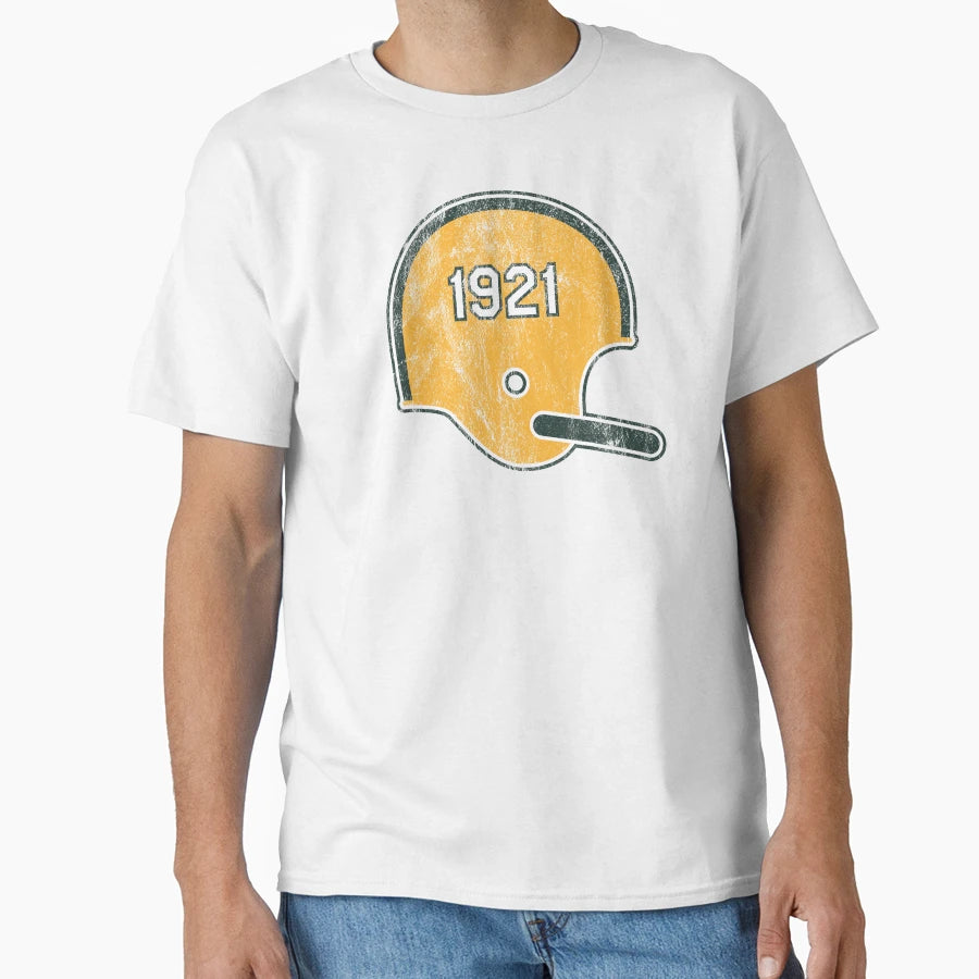 Green Bay Packers Year Founded Helmet T-Shirt - Casual Everyday Wear Unisex - T-Shirt, Sweatshirt, Hoodie