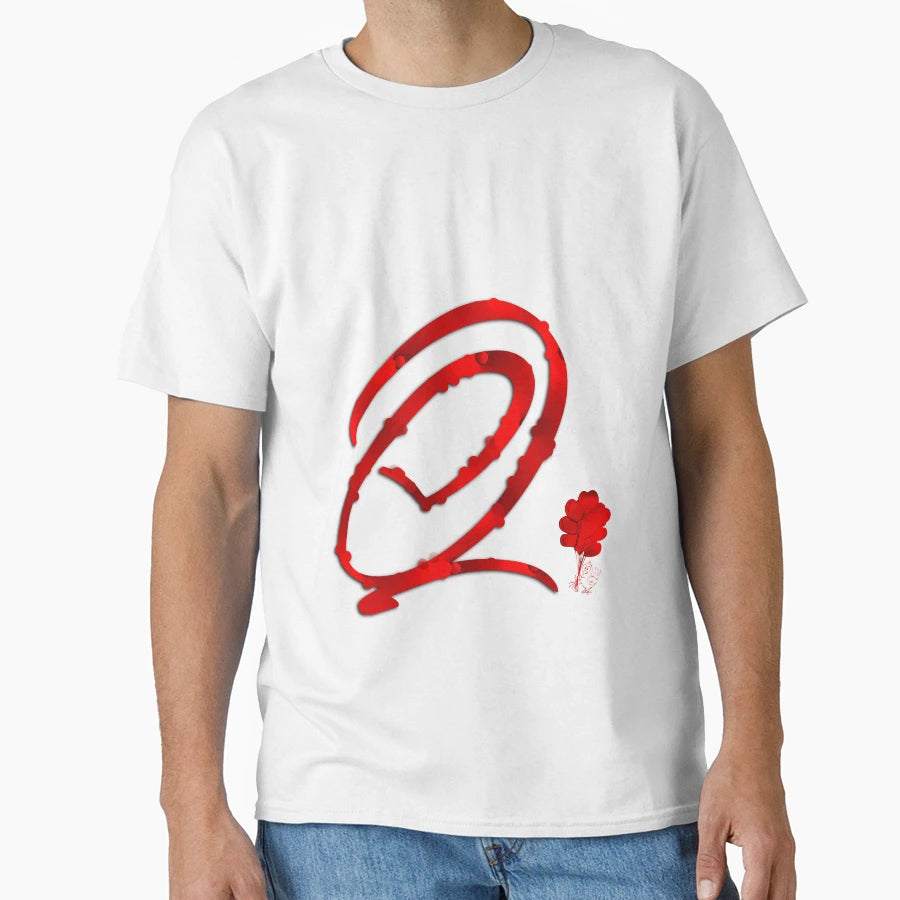 Special Valentines Day First Letter Your T-Shirt - Custom Art Print Unisex - T-Shirt, Sweatshirt, Hoodie