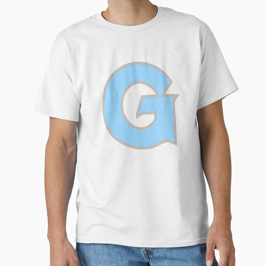 Georgetown Pastel Blue Logo T-Shirt - Streetwear Style for Adults - T-Shirt, Sweatshirt, Hoodie