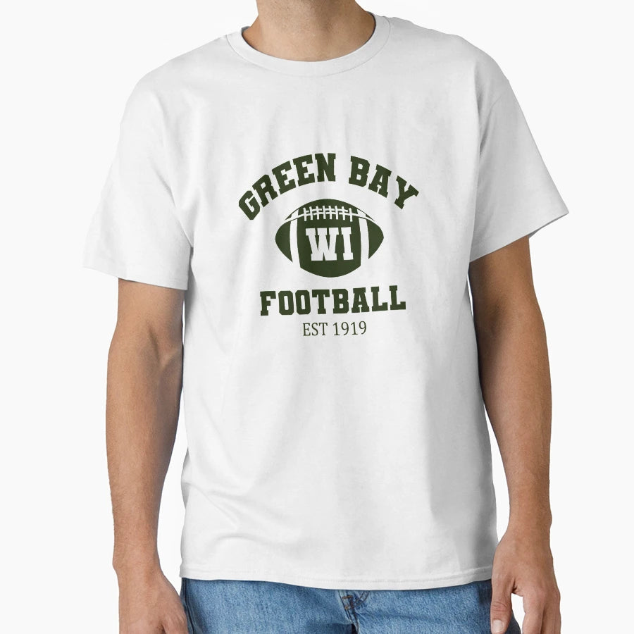 Green Bay Football Wi T-Shirt - Unique Graphic Men Women - T-Shirt, Sweatshirt, Hoodie