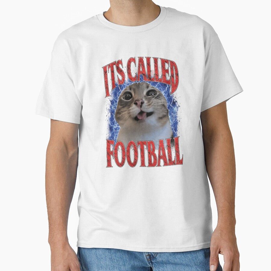Football Silly Cat USA World Cup Meme Funny Y2K - Adult & Kids T-Shirts, Sweatshirts & Hoodies apparel design preview 1