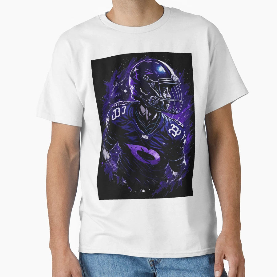 Touchdown Titan Rise American Footballer T-Shirt - Graphic Print for Adults - T-Shirt, Sweatshirt, Hoodie