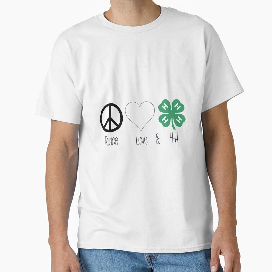 Peace Love 4 H T-Shirt - Unique Graphic Men Women - T-Shirt, Sweatshirt, Hoodie