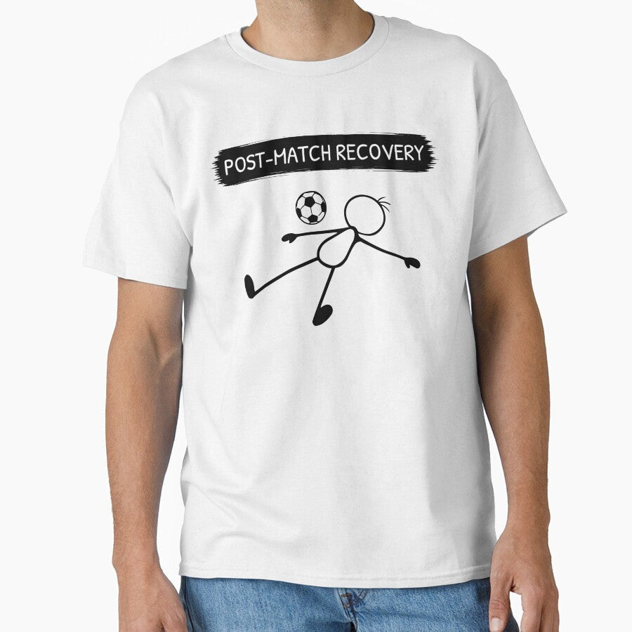 Post-Match Recovery Football Fan Design by Pebl-Co - Adult & Kids T-Shirts, Sweatshirts & Hoodies apparel design preview 1