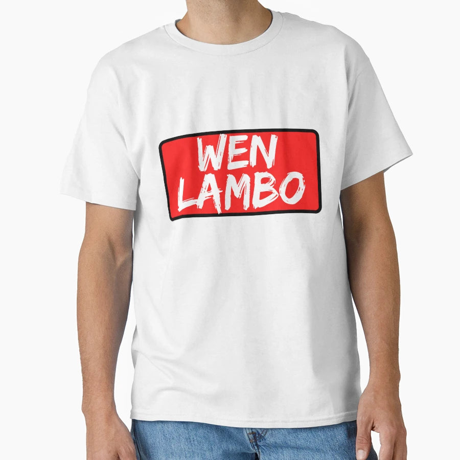 Wen Lambo Funny Crypto Nfts Nft T-Shirt - Custom Art Print Men Women - T-Shirt, Sweatshirt, Hoodie
