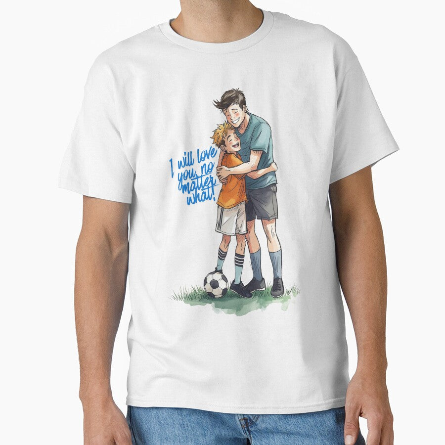 Father and Son Hug I Will Always Love You No Matter - Adult & Kids T-Shirts, Sweatshirts & Hoodies apparel design preview 1