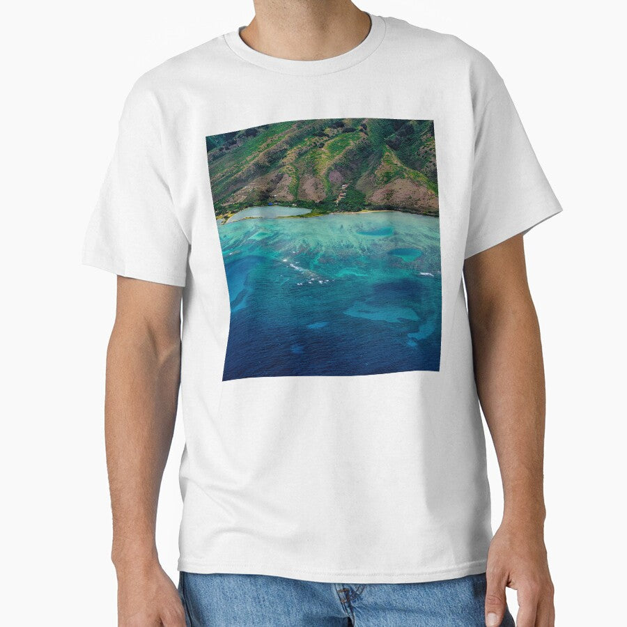 Exotic, Scenic, Tropical Ocean Bay in Maui, Hawaii - Adult & Kids T-Shirts, Sweatshirts & Hoodies apparel design preview 1