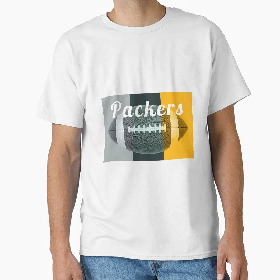 Football American Green Bay Packers T-Shirt - Custom Art Print Men Women - T-Shirt, Sweatshirt, Hoodie