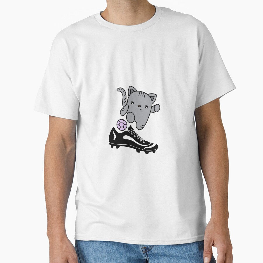 A cat play football by CCRR7 - Adult & Kids T-Shirts, Sweatshirts & Hoodies apparel design preview 1