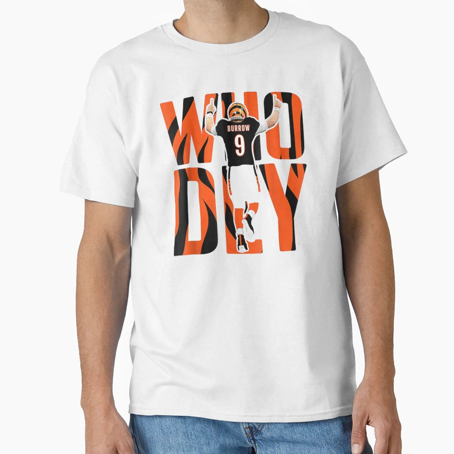 Bengal Tiger Who Dey Football Love T-Shirt - Trendy Graphic Men Women - T-Shirt, Sweatshirt, Hoodie