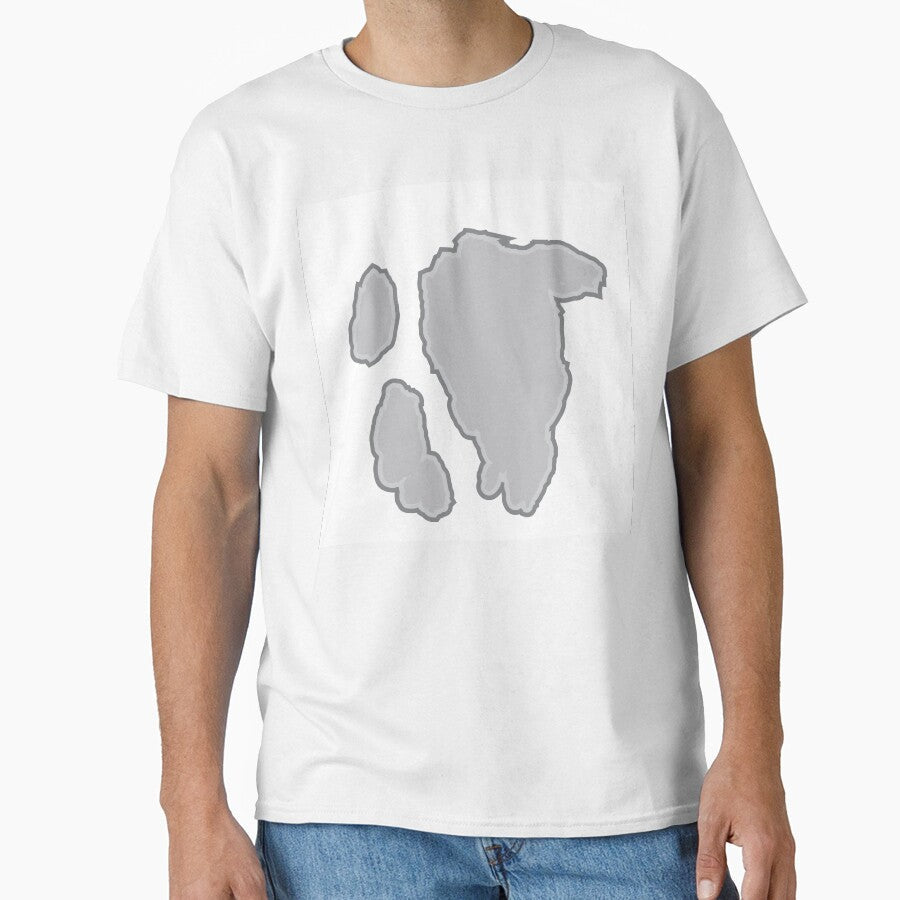 Grey Cow Pattern White Cowhide by Cow-Print-Stuff - Adult & Kids T-Shirts, Sweatshirts & Hoodies apparel design preview 1