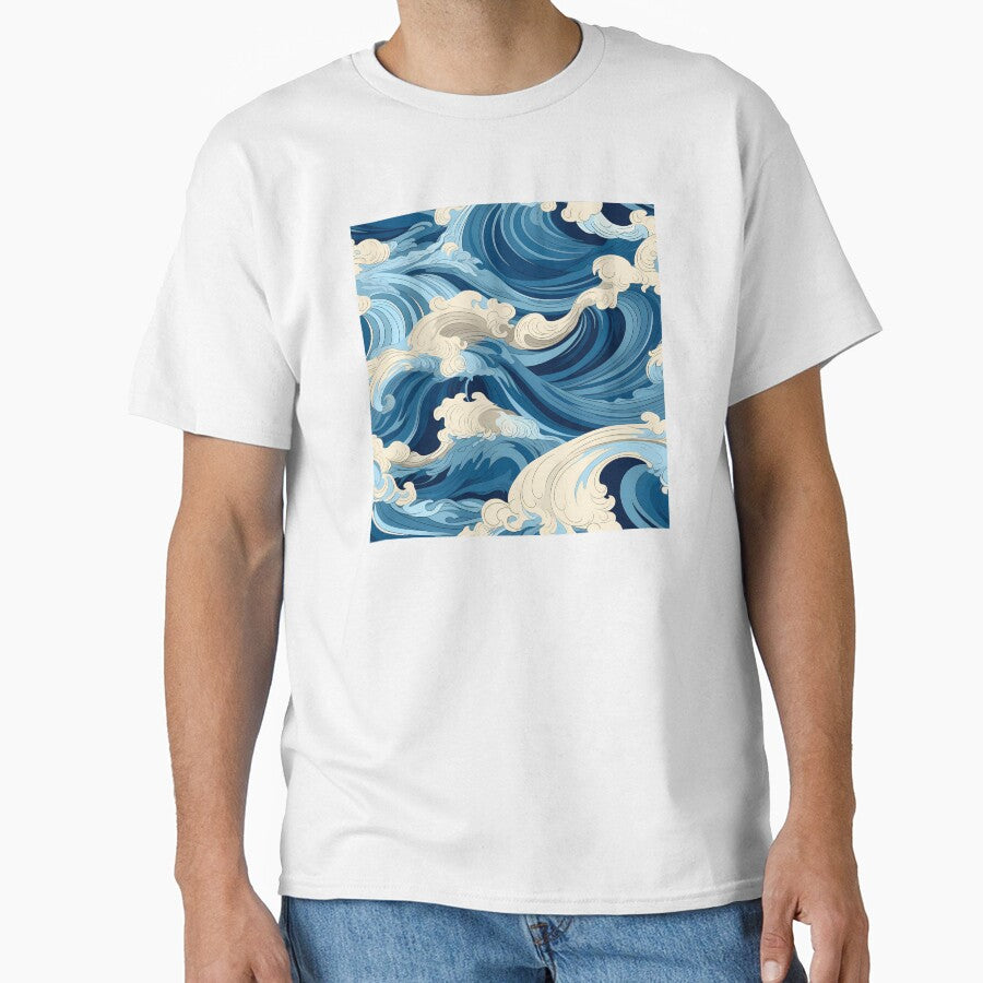 Ocean Waves Claymation Inspired Art #2 by - Adult & Kids T-Shirts, Sweatshirts & Hoodies apparel design preview 1
