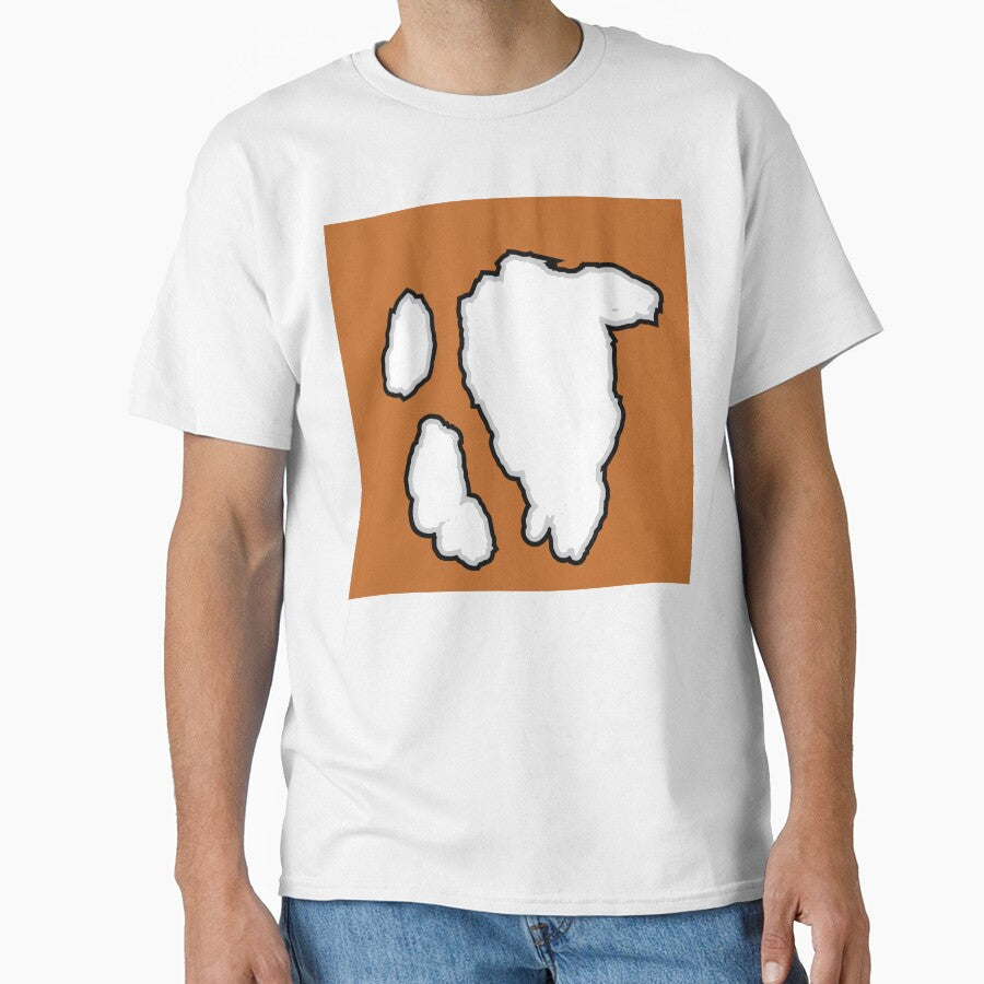 Big White Cow Pattern Caramel Cowhide by - Adult & Kids T-Shirts, Sweatshirts & Hoodies apparel design preview 1