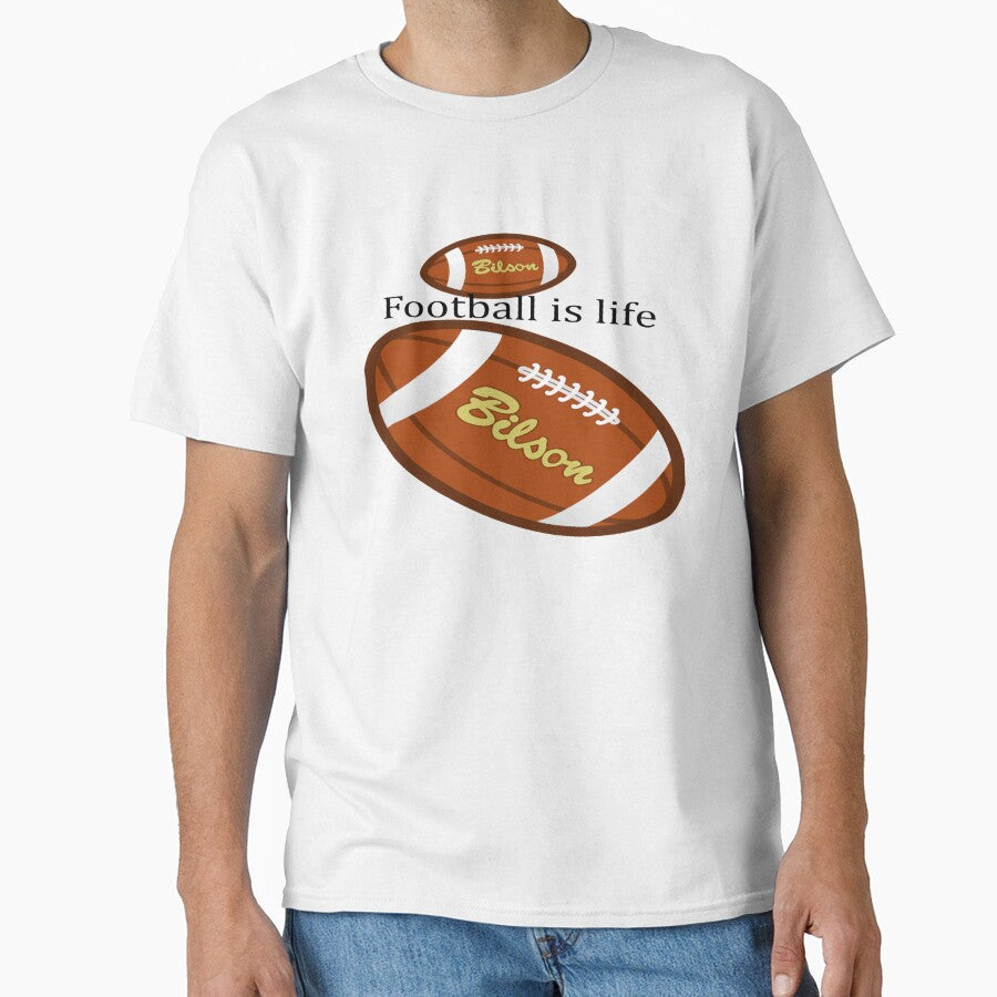 Footbal is life rugby by Isabellapatters - Adult & Kids T-Shirts, Sweatshirts & Hoodies apparel design preview 1