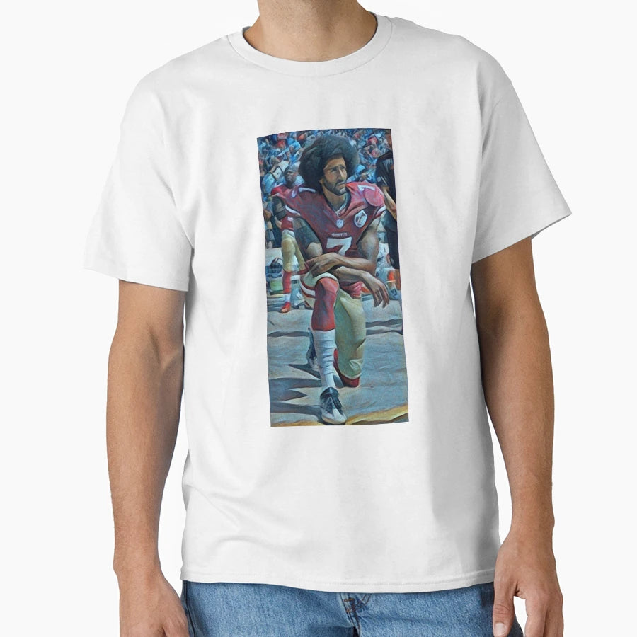 Colin Kaepernick Kneeling T-Shirt - Novelty Apparel Men Women - T-Shirt, Sweatshirt, Hoodie
