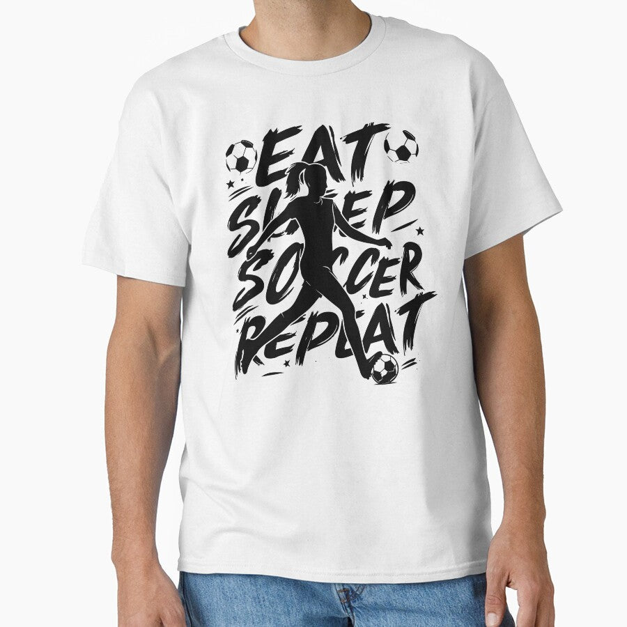 Soccer girl player by SFIPS - Adult & Kids T-Shirts, Sweatshirts & Hoodies apparel design preview 1
