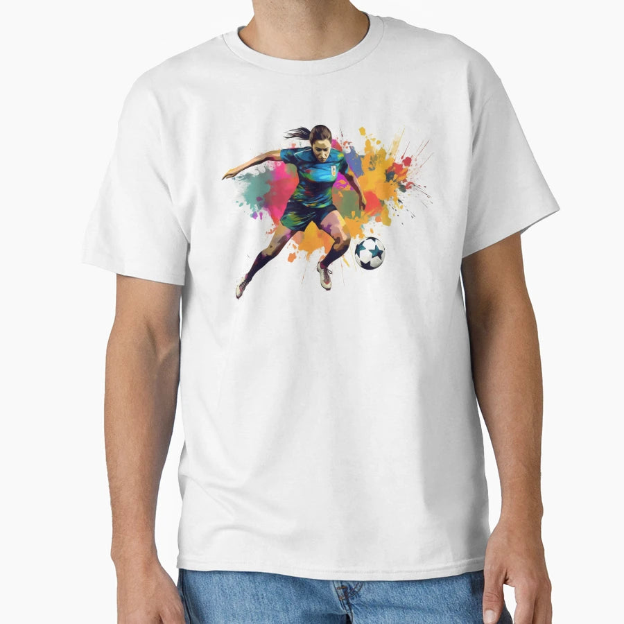 Womens Soccer T-Shirt - Minimalist Print for Adults - T-Shirt, Sweatshirt, Hoodie