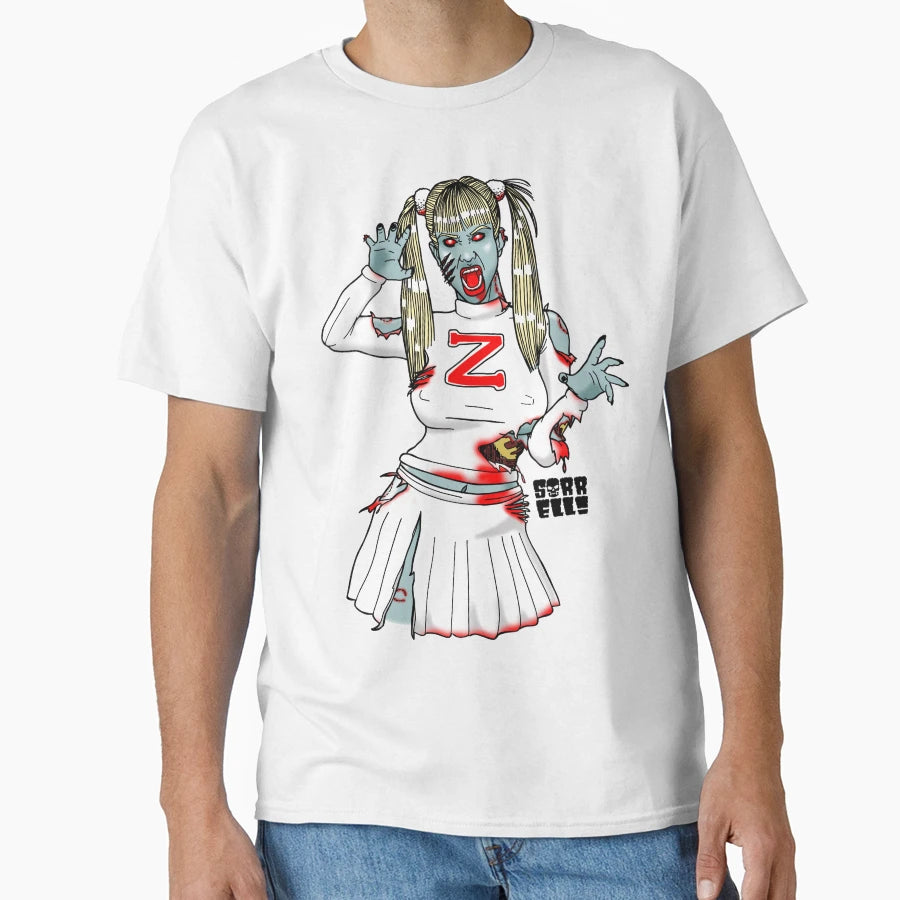 Cheerleader Zombie Less Version T-Shirt - Trendy Graphic Men Women - T-Shirt, Sweatshirt, Hoodie