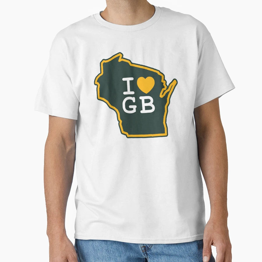 I Love Green Bay Packers T-Shirt - Streetwear Style Men Women - T-Shirt, Sweatshirt, Hoodie