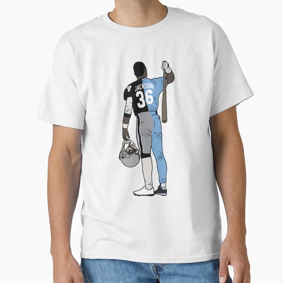 Bo Jackson Two Sport Athlete T-Shirt - Graphic Print Men Women - T-Shirt, Sweatshirt, Hoodie
