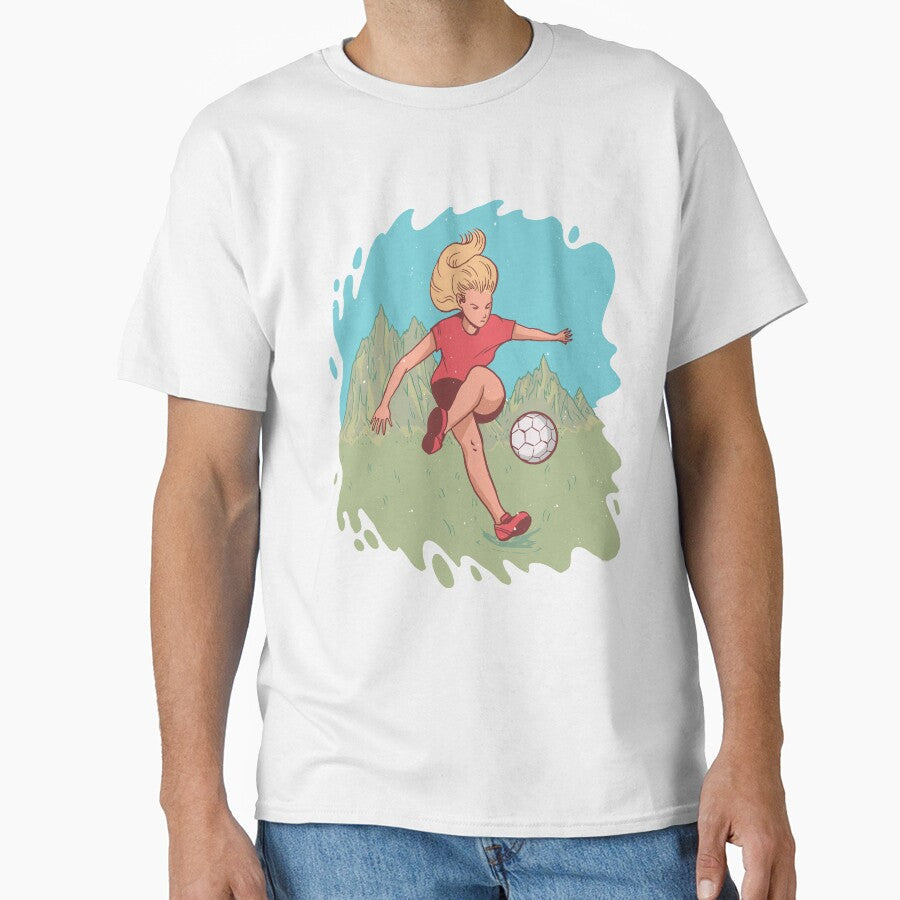 Woman Playing Soccer Sports Girl by AaaleXX - Adult & Kids T-Shirts, Sweatshirts & Hoodies apparel design preview 1