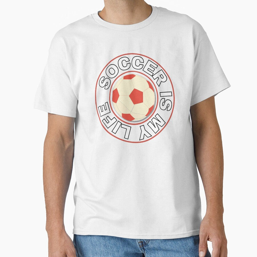 Soccer is My Life by Kevin Michael McCall - Adult & Kids T-Shirts, Sweatshirts & Hoodies apparel design preview 1