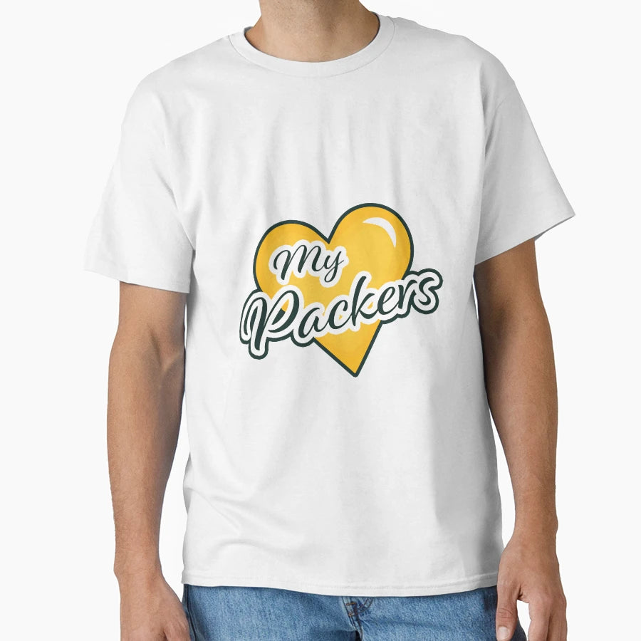 Coeur My Green Bay Packers T-Shirt - Custom Art Print Men Women - T-Shirt, Sweatshirt, Hoodie