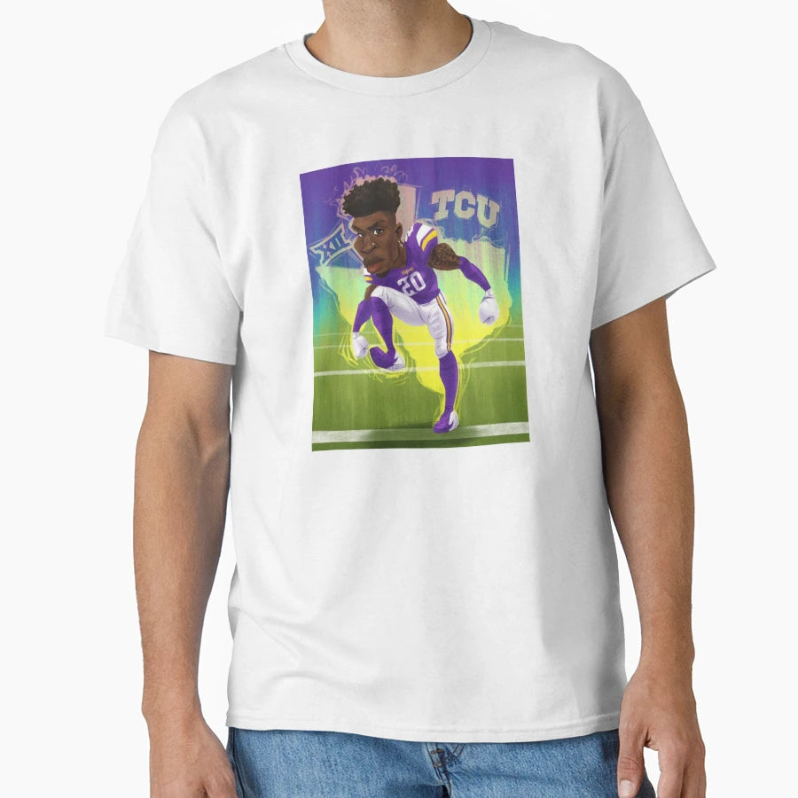 Jeff Gladney Cartoon T-Shirt - Casual Everyday Wear Men Women - T-Shirt, Sweatshirt, Hoodie