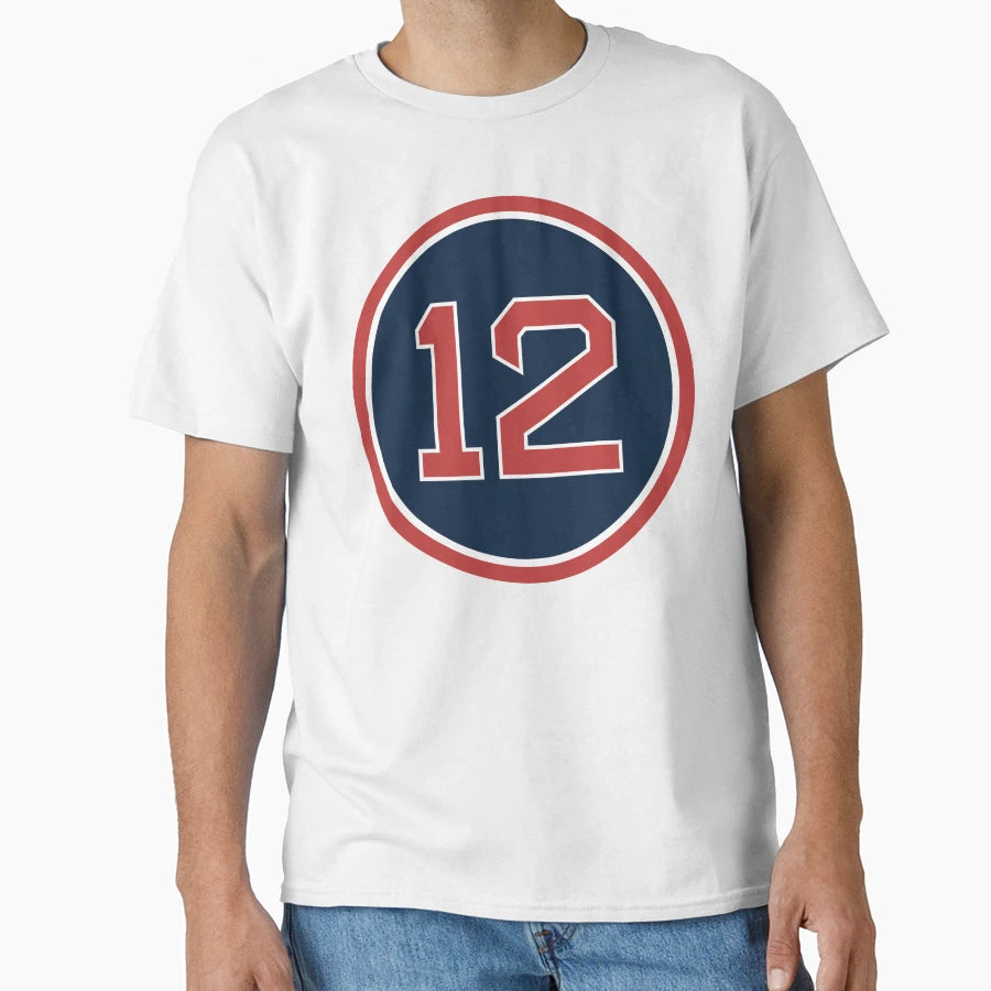 Brock Holt 12 Jersey Number T-Shirt - Novelty Apparel for Adults - T-Shirt, Sweatshirt, Hoodie