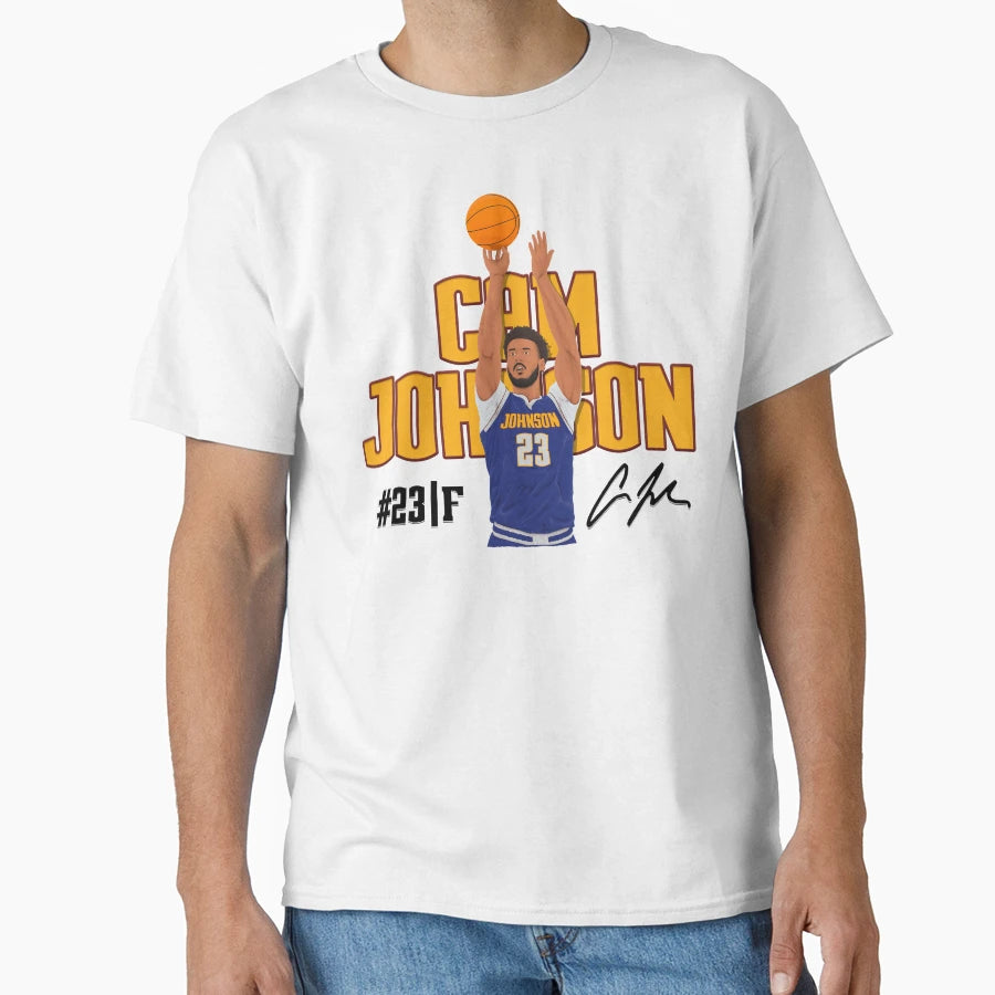 Cam Johnson Denver Basketball T-Shirt - Novelty Apparel Unisex - T-Shirt, Sweatshirt, Hoodie