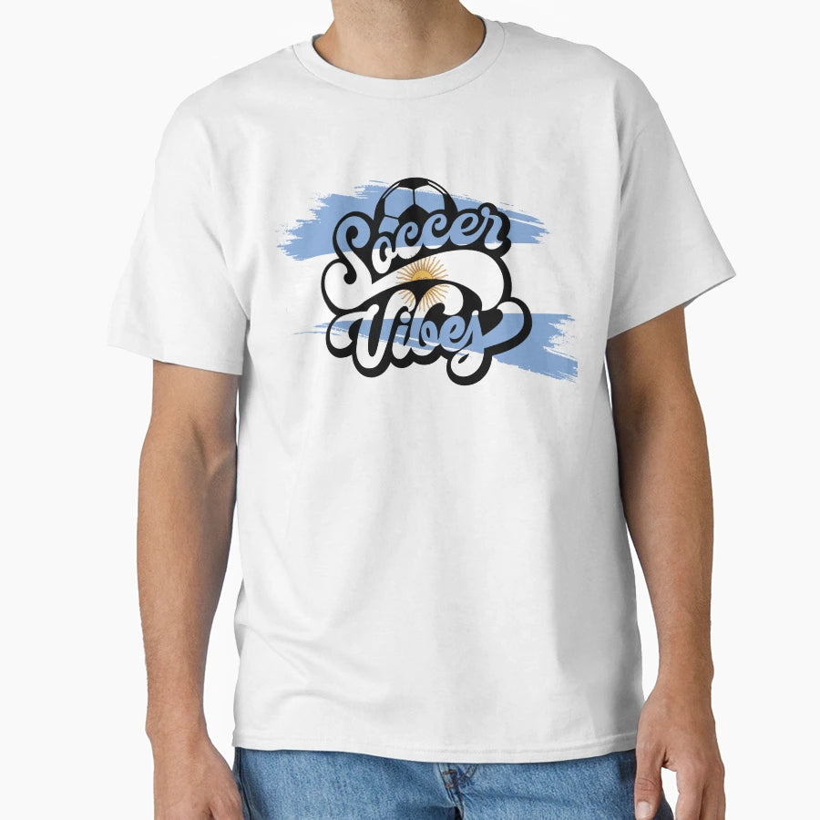 Soccer Vibes Argentina T-Shirt - Trendy Graphic Men Women - T-Shirt, Sweatshirt, Hoodie