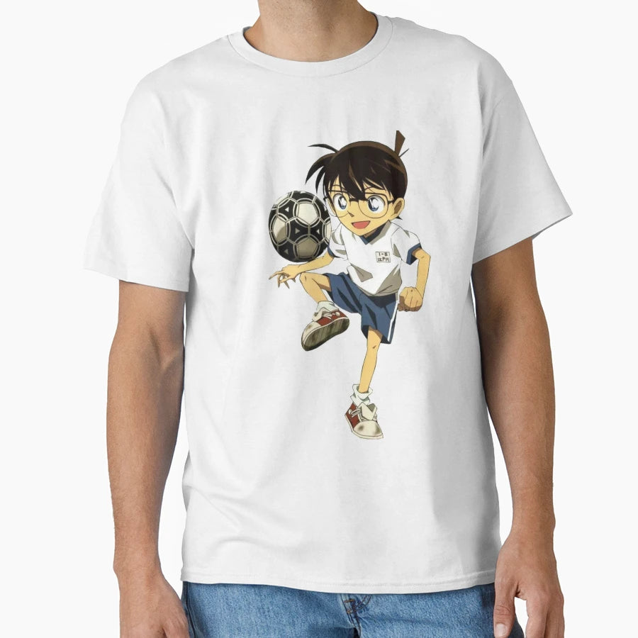 Conan Playing Football T-Shirt - Graphic Print Men Women - T-Shirt, Sweatshirt, Hoodie