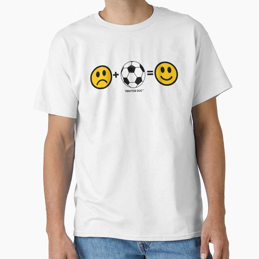 Face Math Soccer by Tractor Dog - Adult & Kids T-Shirts, Sweatshirts & Hoodies apparel design preview 1
