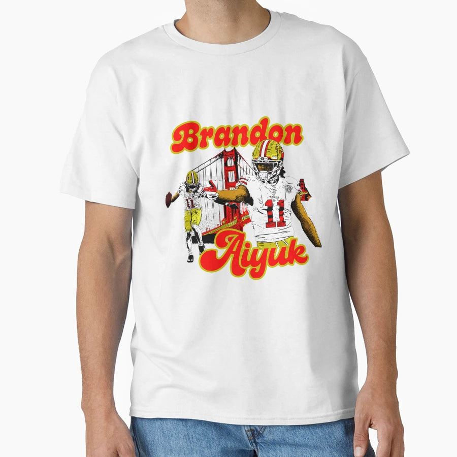 Brandon Aiyuk Football Playmaker T-Shirt - Fun Novelty Design Unisex - T-Shirt, Sweatshirt, Hoodie