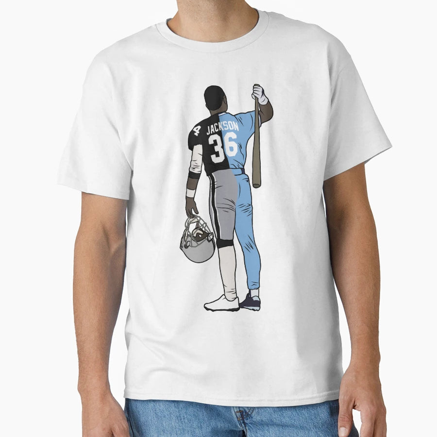 Bo Jackson Two Sport Athlete T-Shirt - Unique Graphic for Adults - T-Shirt, Sweatshirt, Hoodie