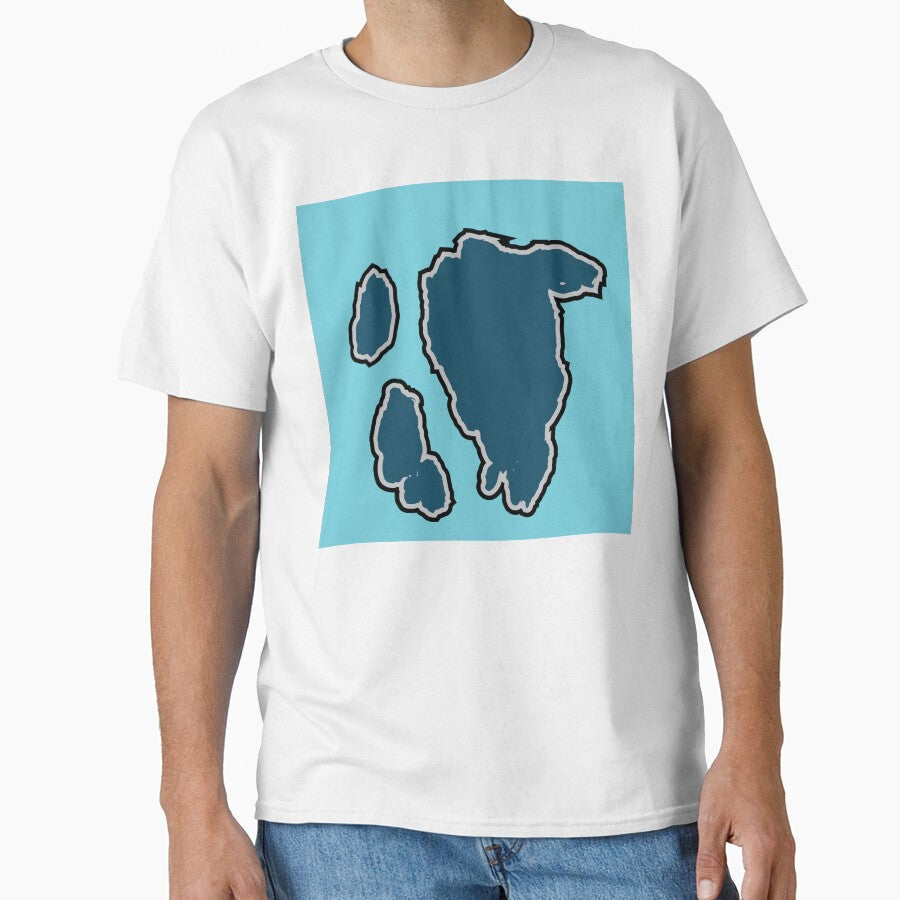 Big Royal Blue Cow Pattern Light Cowhide by - Adult & Kids T-Shirts, Sweatshirts & Hoodies apparel design preview 1