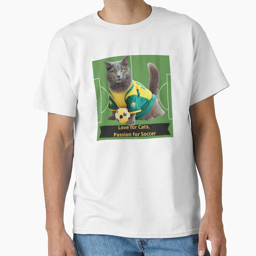 Football Cat 3 by PatyCreations - Adult & Kids T-Shirts, Sweatshirts & Hoodies apparel design preview 1