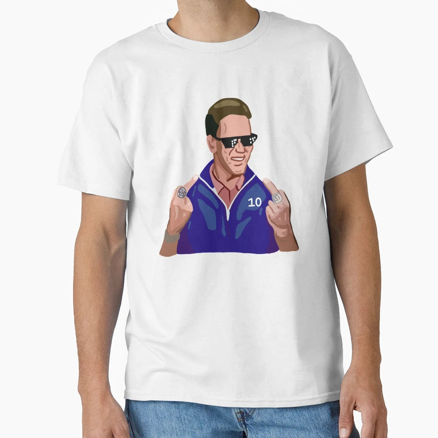 Eli Manning Givin Birds T-Shirt - Fun Novelty Design for Adults - T-Shirt, Sweatshirt, Hoodie