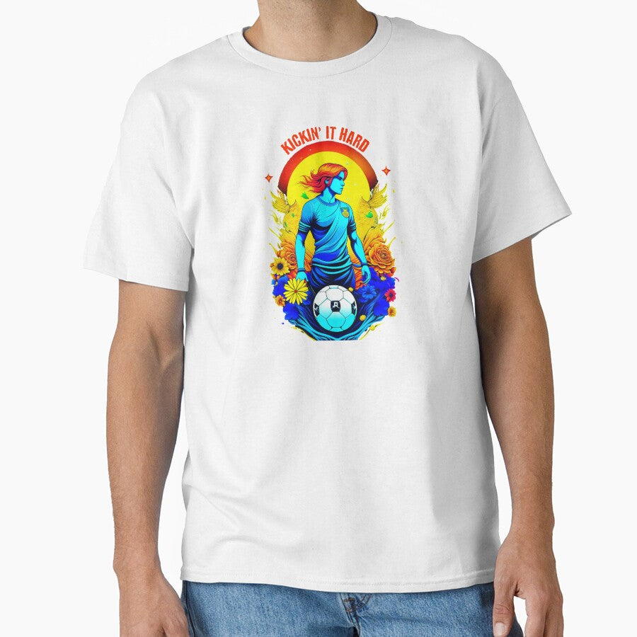 Soccer Kickin' It Hard by I-I-Trading-Co - Adult & Kids T-Shirts, Sweatshirts & Hoodies apparel design preview 1
