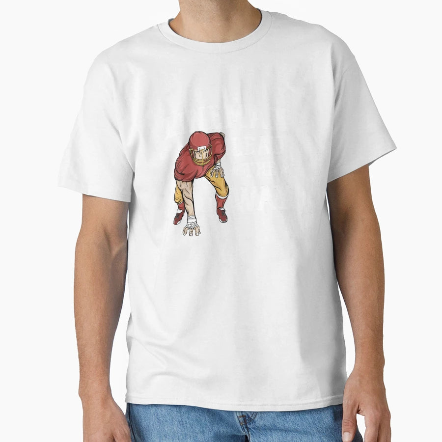 Lineman Lead Way Football Player T-Shirt - Custom Art Print Men Women - T-Shirt, Sweatshirt, Hoodie