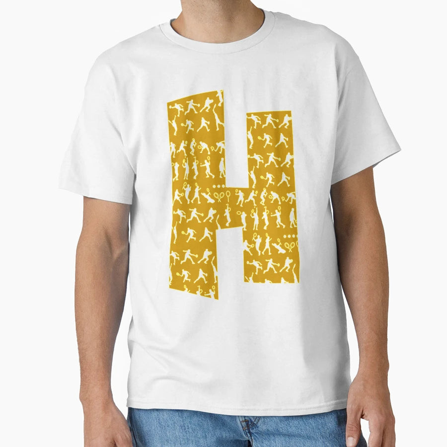 Padel Tennis Letter H Gift Halloween Day T-Shirt - Trendy Graphic Unisex - T-Shirt, Sweatshirt, Hoodie