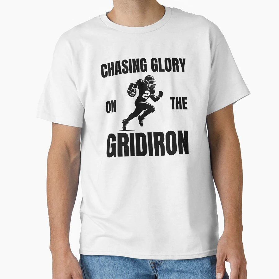 Chasing Glory Gridiron T-Shirt - Minimalist Print Unisex - T-Shirt, Sweatshirt, Hoodie