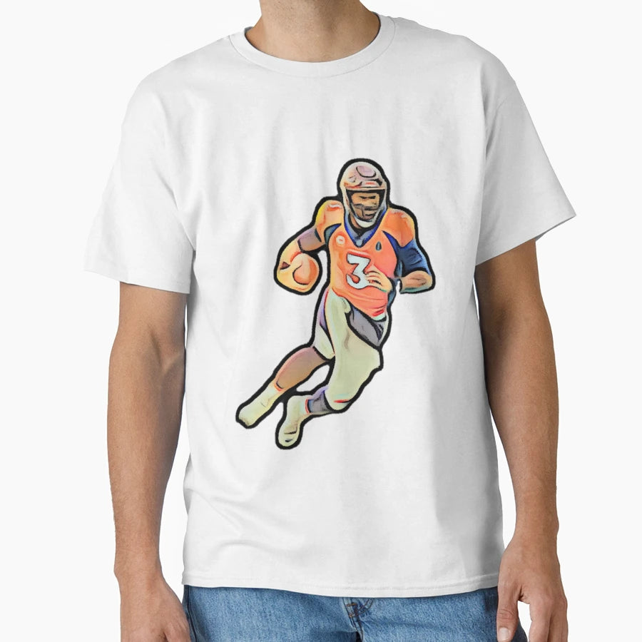 Russell Wilson Denver Quarter Back T-Shirt - Unique Graphic for Adults - T-Shirt, Sweatshirt, Hoodie