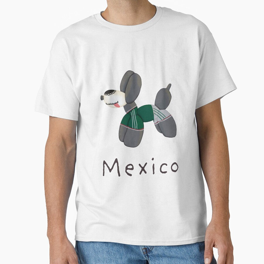 Mexico Balloon Dog World Cup 2026 by Reverber.arting - Adult & Kids T-Shirts, Sweatshirts & Hoodies apparel design preview 1