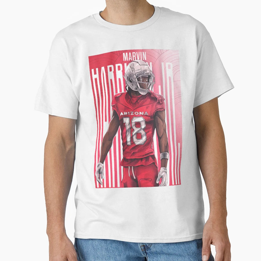 Marvin Harrison Jr Arizona Cardinals Wr T-Shirt - Minimalist Print Unisex - T-Shirt, Sweatshirt, Hoodie