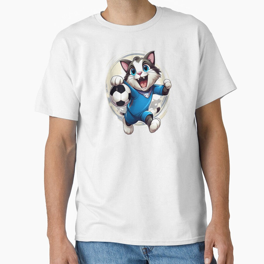 Baby Cat playing football by neworionsOrions - Adult & Kids T-Shirts, Sweatshirts & Hoodies apparel design preview 1